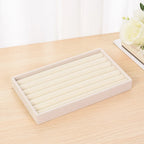 Flannelette Jewelry Display Stackable Exquisite Jewellery Holder Portable Ring Earrings Necklace Organizer Box Organizator