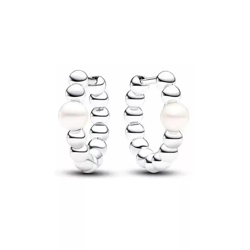2025 Fashion 925 Sterling Silver Series Gold Pearl Irregular Organic Pearl Charm Earrings Necklace For Mother's Jewellery Gift