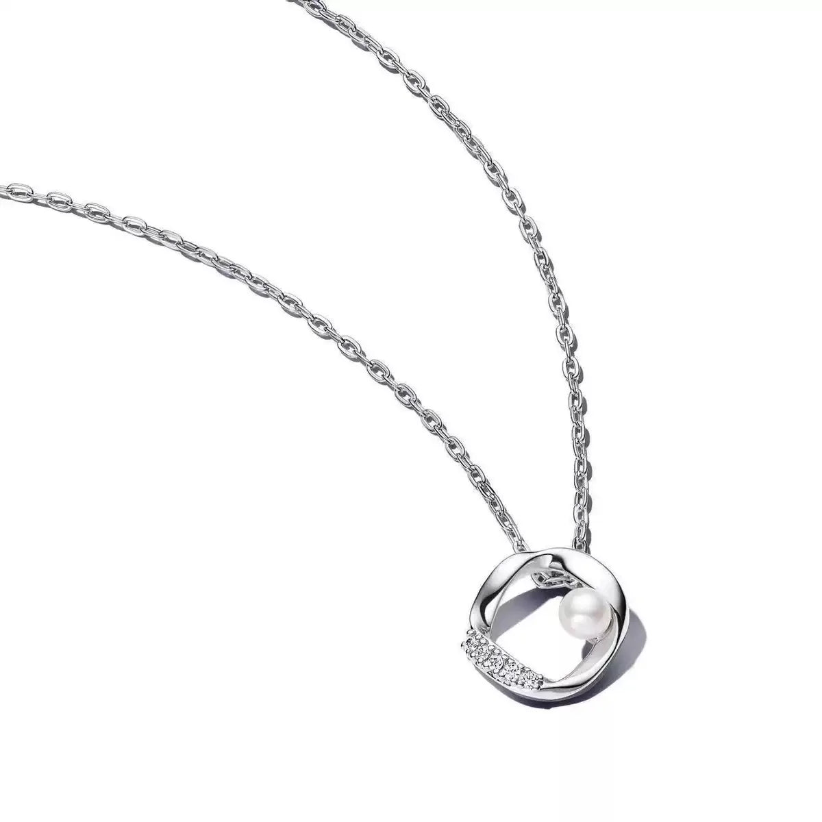 2025 Fashion 925 Sterling Silver Series Gold Pearl Irregular Organic Pearl Charm Earrings Necklace For Mother's Jewellery Gift