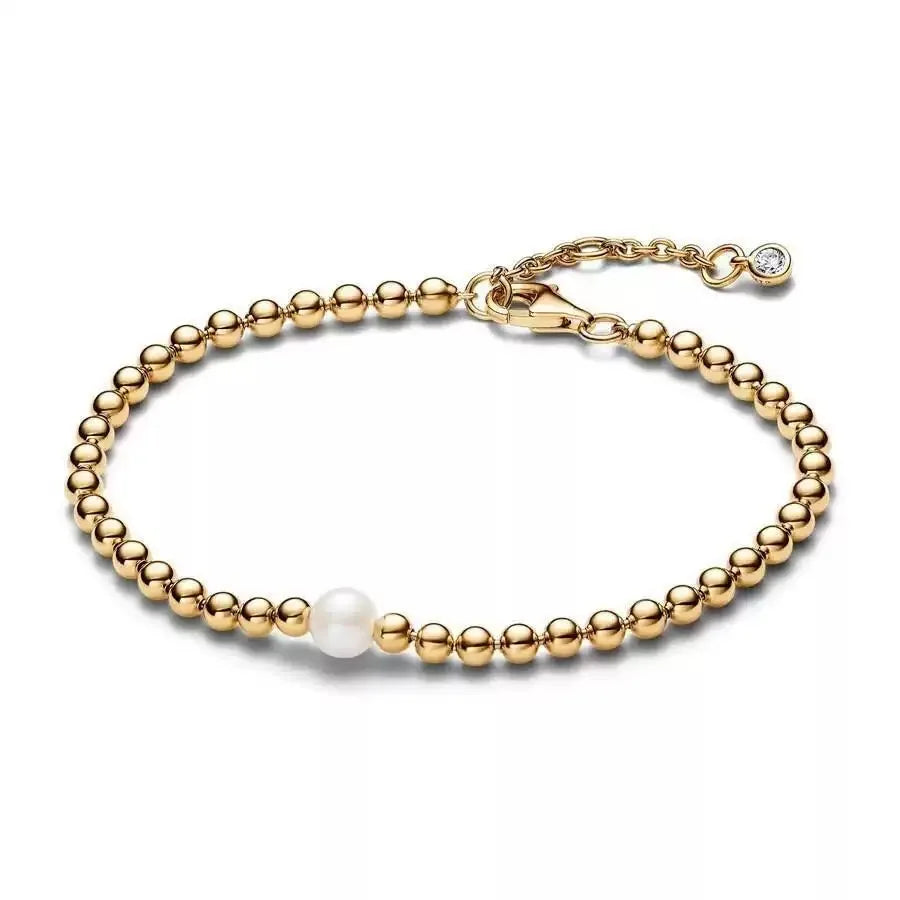 2025 Fashion 925 Sterling Silver Series Gold Pearl Irregular Organic Pearl Charm Earrings Necklace For Mother's Jewellery Gift